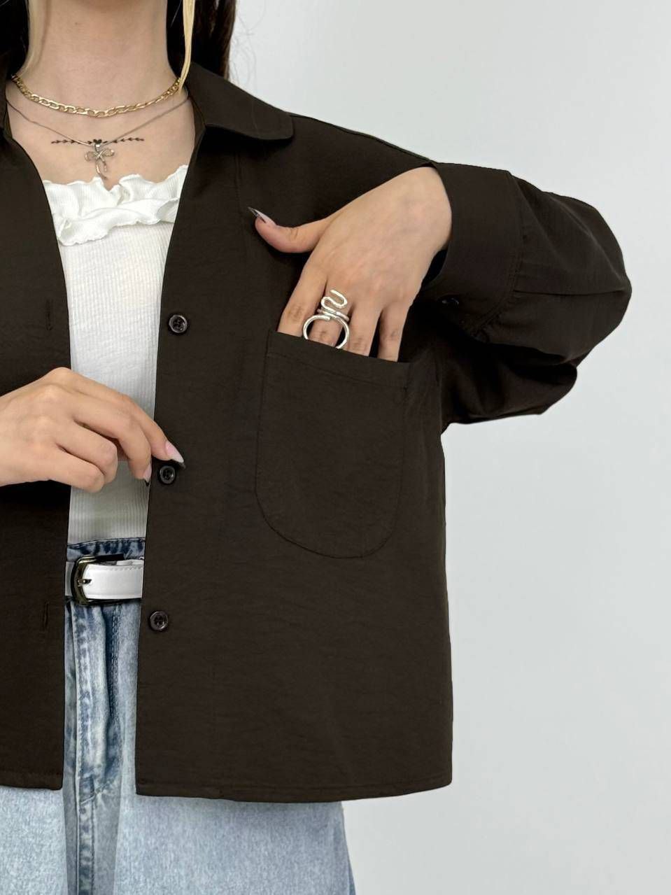 شومیز باکسی سیلک